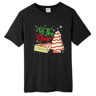 Funny Tis The Season Design Christmas Tree Cakes Debbie Tall Fusion ChromaSoft Performance T-Shirt