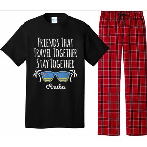 Friends That Travel Together Aruba Trip Cute Gift Pajama Set