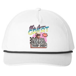 Funny Trump Take America Back Daddys Home Trump Pink 2024 Snapback Five-Panel Rope Hat