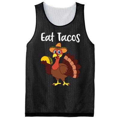 Funny Thanksgiving Turkey Day Eat Tacos Mesh Reversible Basketball Jersey Tank