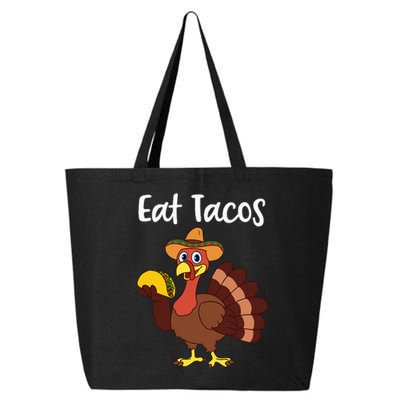 Funny Thanksgiving Turkey Day Eat Tacos 25L Jumbo Tote