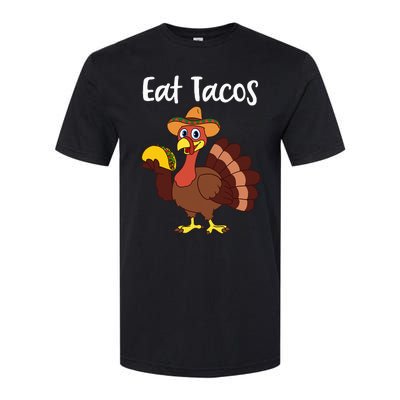 Funny Thanksgiving Turkey Day Eat Tacos Softstyle CVC T-Shirt