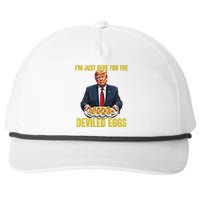 Funny Trump Thanksgiving IM Just Here For The Deviled Eggs Snapback Five-Panel Rope Hat