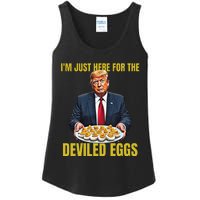 Funny Trump Thanksgiving IM Just Here For The Deviled Eggs Ladies Essential Tank