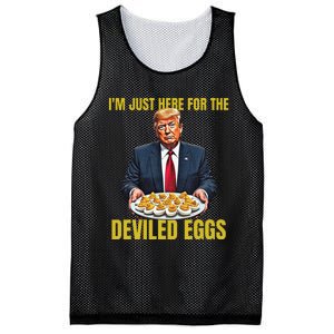 Funny Trump Thanksgiving IM Just Here For The Deviled Eggs Mesh Reversible Basketball Jersey Tank