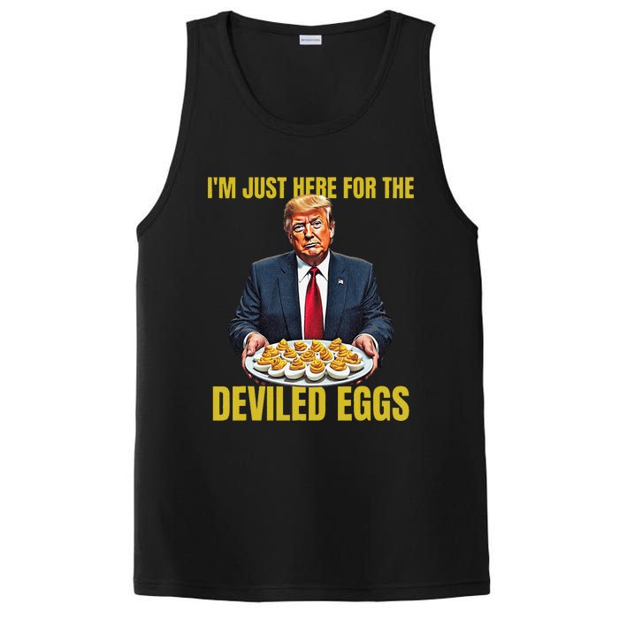 Funny Trump Thanksgiving IM Just Here For The Deviled Eggs PosiCharge Competitor Tank