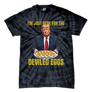 Funny Trump Thanksgiving IM Just Here For The Deviled Eggs Tie-Dye T-Shirt