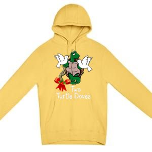 Funny Two Turtle Doves Twelve Days Of Christmas Premium Pullover Hoodie