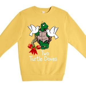 Funny Two Turtle Doves Twelve Days Of Christmas Premium Crewneck Sweatshirt