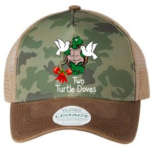 Funny Two Turtle Doves Twelve Days Of Christmas Legacy Tie Dye Trucker Hat