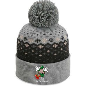 Funny Two Turtle Doves Twelve Days Of Christmas The Baniff Cuffed Pom Beanie