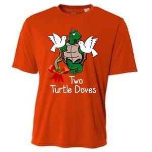 Funny Two Turtle Doves Twelve Days Of Christmas Cooling Performance Crew T-Shirt