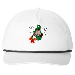 Funny Two Turtle Doves Twelve Days Of Christmas Snapback Five-Panel Rope Hat