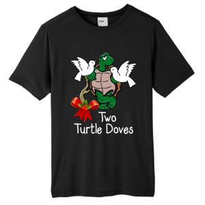 Funny Two Turtle Doves Twelve Days Of Christmas Tall Fusion ChromaSoft Performance T-Shirt