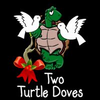 Funny Two Turtle Doves Twelve Days Of Christmas Drawstring Bag