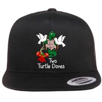 Funny Two Turtle Doves Twelve Days Of Christmas Flat Bill Trucker Hat