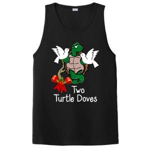 Funny Two Turtle Doves Twelve Days Of Christmas PosiCharge Competitor Tank