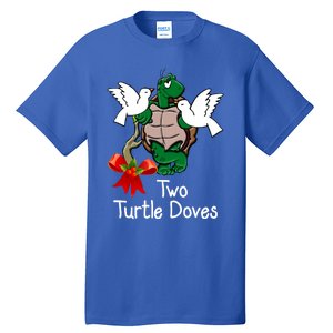 Funny Two Turtle Doves Twelve Days Of Christmas Tall T-Shirt