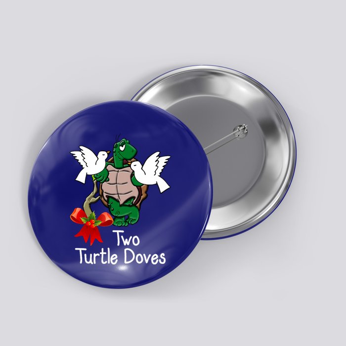 Funny Two Turtle Doves Twelve Days Of Christmas Button