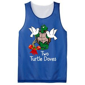 Funny Two Turtle Doves Twelve Days Of Christmas Mesh Reversible Basketball Jersey Tank