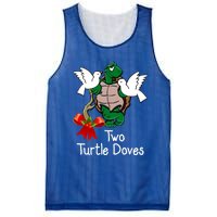 Funny Two Turtle Doves Twelve Days Of Christmas Mesh Reversible Basketball Jersey Tank