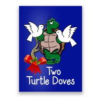Funny Two Turtle Doves Twelve Days Of Christmas Poster