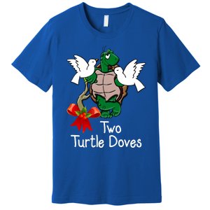 Funny Two Turtle Doves Twelve Days Of Christmas Premium T-Shirt