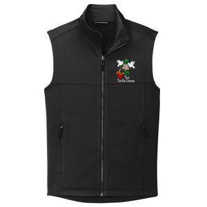 Funny Two Turtle Doves Twelve Days Of Christmas Collective Smooth Fleece Vest