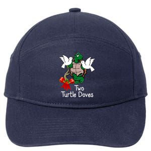 Funny Two Turtle Doves Twelve Days Of Christmas 7-Panel Snapback Hat