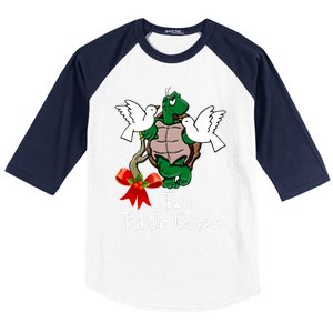 Funny Two Turtle Doves Twelve Days Of Christmas Baseball Sleeve Shirt