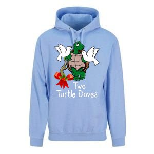 Funny Two Turtle Doves Twelve Days Of Christmas Unisex Surf Hoodie