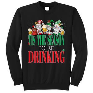 Funny Tis The Season To Be Drinking Christmas New Years Xmas Sweatshirt