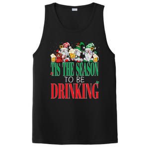 Funny Tis The Season To Be Drinking Christmas New Years Xmas PosiCharge Competitor Tank