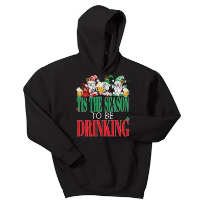 Funny Tis The Season To Be Drinking Christmas New Years Xmas Kids Hoodie