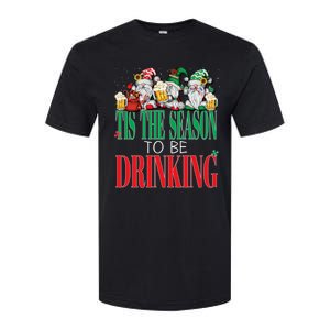 Funny Tis The Season To Be Drinking Christmas New Years Xmas Softstyle CVC T-Shirt