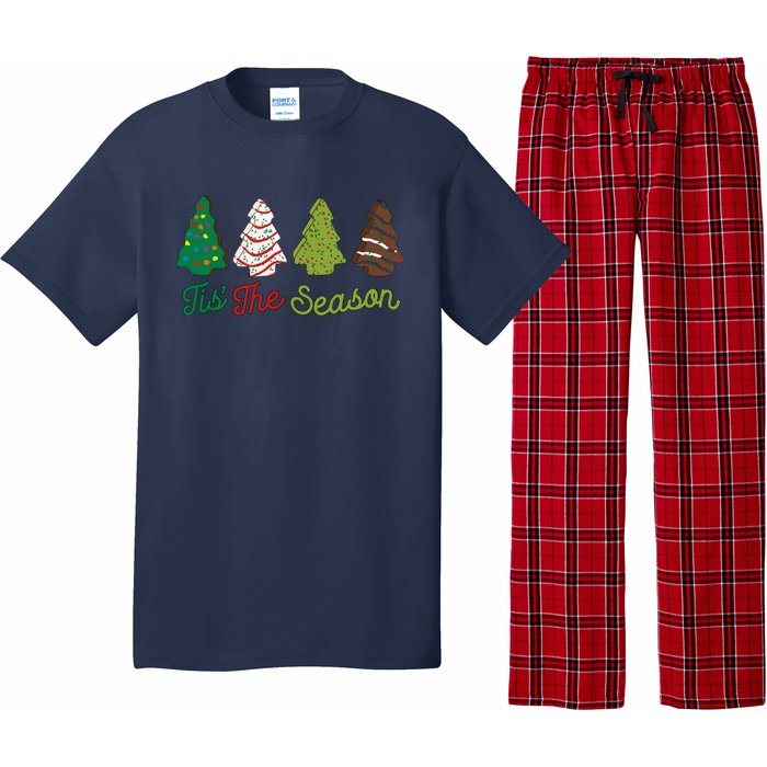 Funny Tis The Season Christmas Tree Cakes Debbie Xmas Gifts Pajama Set