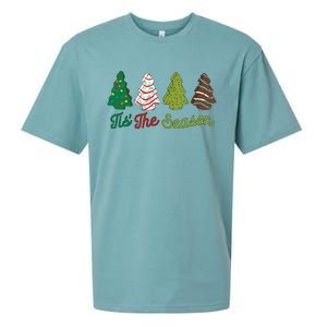 Funny Tis The Season Christmas Tree Cakes Debbie Xmas Gifts Sueded Cloud Jersey T-Shirt