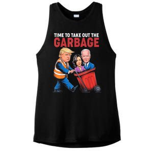 Funny Trump Time To Take Out The Garbage Ladies PosiCharge Tri-Blend Wicking Tank