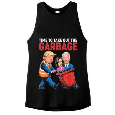 Funny Trump Time To Take Out The Garbage Ladies PosiCharge Tri-Blend Wicking Tank