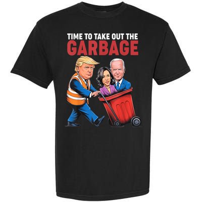 Funny Trump Time To Take Out The Garbage Garment-Dyed Heavyweight T-Shirt