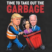 Funny Trump Time To Take Out The Garbage 7 Panel Mesh Trucker Snapback Hat