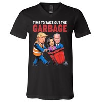 Funny Trump Time To Take Out The Garbage V-Neck T-Shirt