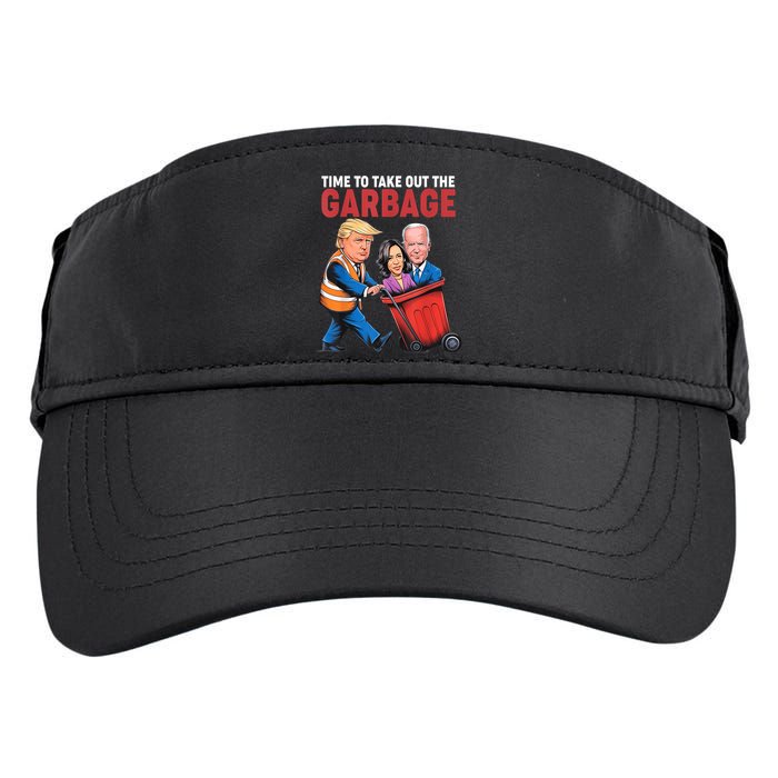 Funny Trump Time To Take Out The Garbage Adult Drive Performance Visor
