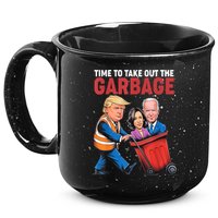 Funny Trump Time To Take Out The Garbage 15oz Campfire Ceramic Mug