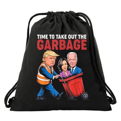 Funny Trump Time To Take Out The Garbage Drawstring Bag