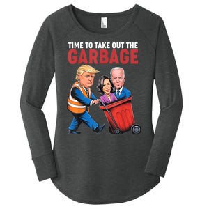 Funny Trump Time To Take Out The Garbage Women's Perfect Tri Tunic Long Sleeve Shirt