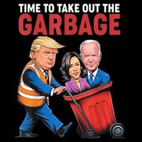 Funny Trump Time To Take Out The Garbage 16 in Basic Backpack