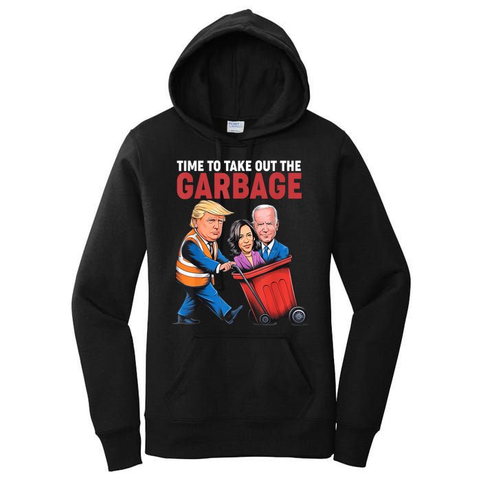 Funny Trump Time To Take Out The Garbage Women's Pullover Hoodie