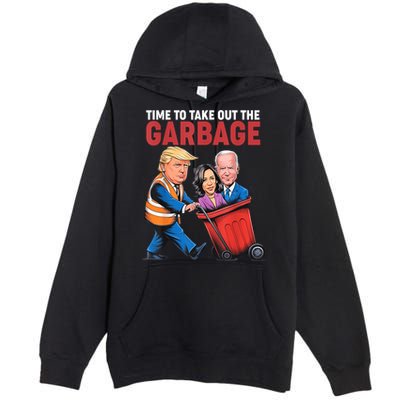 Funny Trump Time To Take Out The Garbage Premium Pullover Hoodie