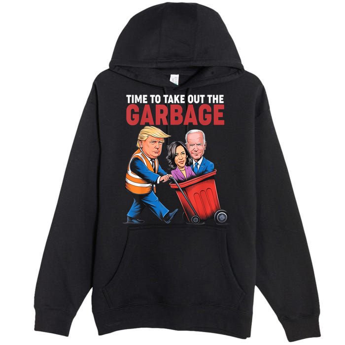 Funny Trump Time To Take Out The Garbage Premium Pullover Hoodie